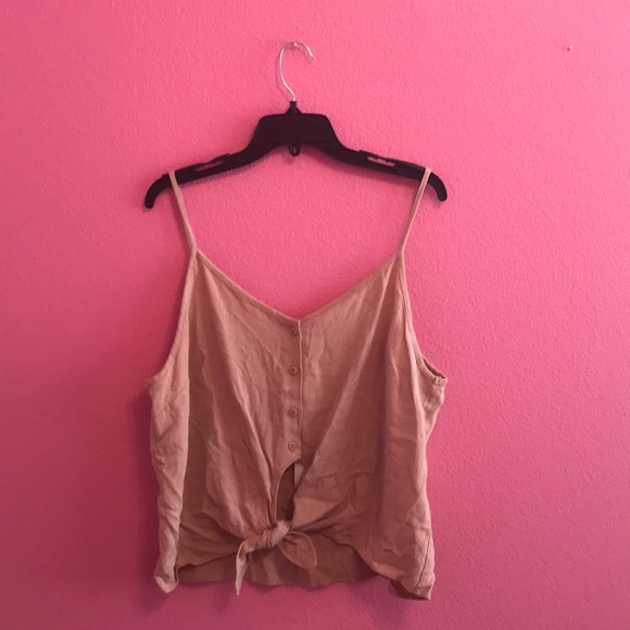 Topshop Tops - NWT Topshop button down tie front crop top
